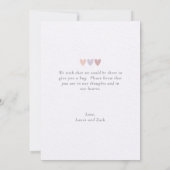 Mooie herinneringen en sympathie kaart (Achterkant)