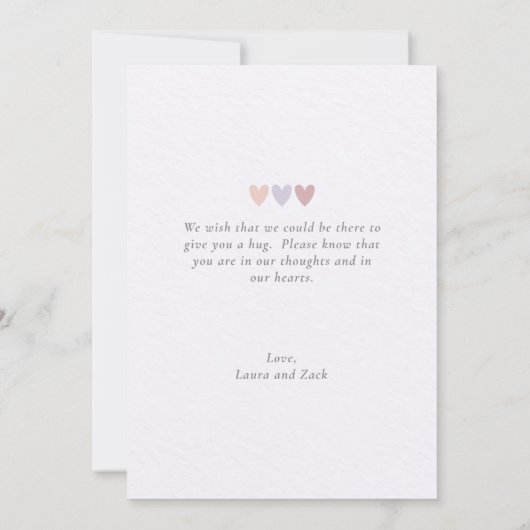 Mooie herinneringen en sympathie kaart (Achterkant)