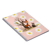 Mooie hert & egel spiraal fotokaftboek notitieboek (Rechterzijde)