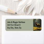 Mooie herten dier Natuur Wildlife Etiket (Insitu)