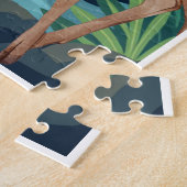 Mooie Herten en Waterval Bos Kinderen Legpuzzel (Zijkant)