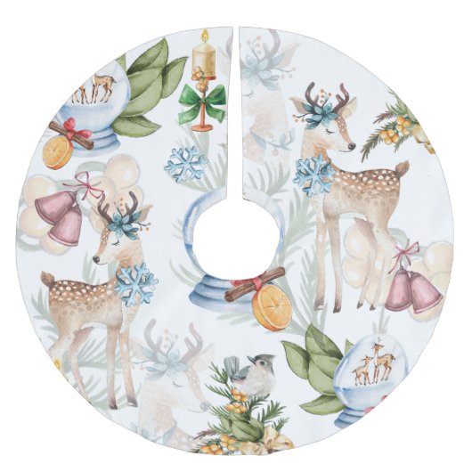 Mooie herten Waterverf kerst Kerstboom Rok (Voorkant)