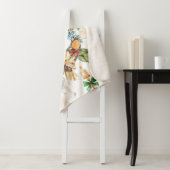 Mooie Herten Waterverf Kerstmis Familienaam Sherpa Deken (In situ)