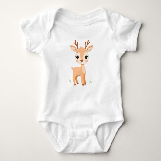 Mooie hertenbaby romper voor babies (Voorkant)