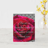 Mooie het Inspireren Onzelfzuchtige Vrouw Kaart (Gele Bloem)