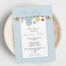 Mooie Het Is Een Jongen Waslijn Baby Shower