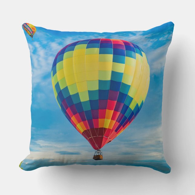 Mooie hete luchtballonnen kussen (Voorkant)
