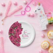 Mooie hete roze lelies papieren bordje (Feest)