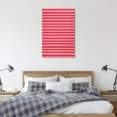 Mooie hete roze strepen canvas afdruk (Insitu (Slaapkamer))
