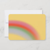 Mooie heteluchtballon eerste verjaardag bedankkaart (Achterkant)