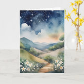 Mooie Heuvels 1 Kaart (Gele Bloem)