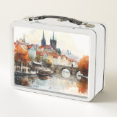 Mooie  historische oude binnenstad Praag (Achterkant)