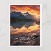 Mooie Hoge Tatra Berg Slowakije Briefkaart (Voorkant)