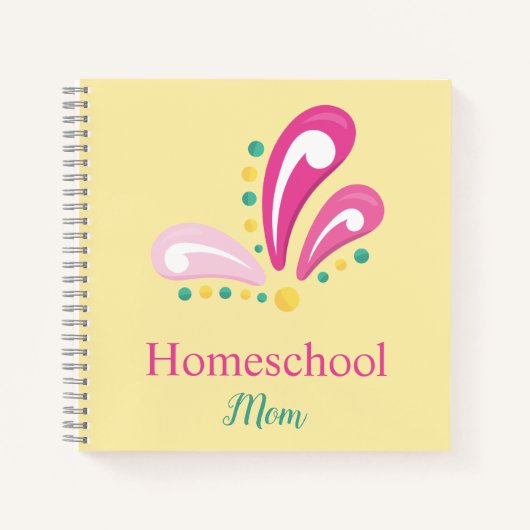 Mooie homeschool mam decoratief notitieboek (Voorkant)