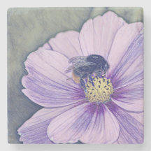 Mooie hommel bijen stenen onderzetters