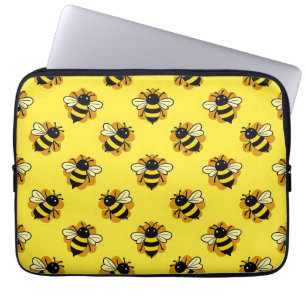 Mooie hommel zomerpatroon laptop sleeve
