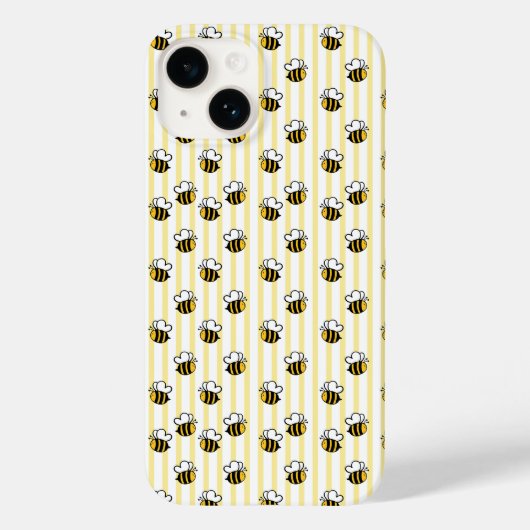 Mooie Hommels Naadloos Patroon Case-Mate iPhone Case (Achterkant)