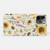 Mooie Hommels & Wilde Bloemen Patroon Case-Mate iPhone Case (Achterkant (horizontaal))