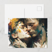 Mooie homoseksuele liefde voor de embrace briefkaart (Voorkant / Achterkant)