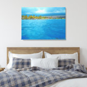 Mooie Honaunau Hawaii land zee canvas print (Insitu (Slaapkamer))
