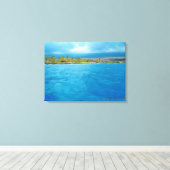 Mooie Honaunau Hawaii land zee canvas print (Insitu (Houten vloer))
