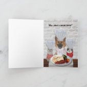 Mooie Hond Aanpasbare Vaderdag Kaart (Binnen)