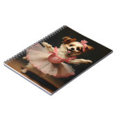 Mooie hond Ballerina Dancing  Notitieboek (Linkerzijde)
