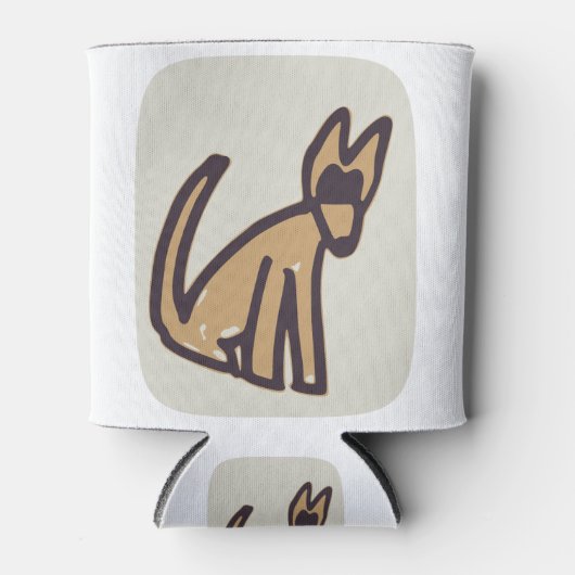 Mooie hond blikjeskoeler (Voorkant)