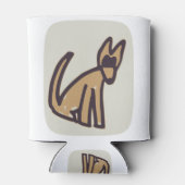 Mooie hond blikjeskoeler (Achterkant)