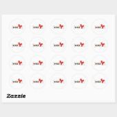 Mooie hond Bone Ronde Sticker (Vel)