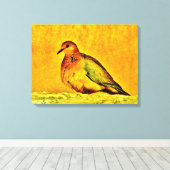 Mooie hond canvas afdruk (Insitu (Houten vloer))