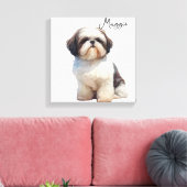 Mooie Hond Canvasprint Canvas Afdruk (Insitu (Woonkamer))