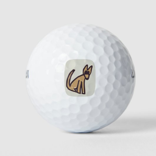 Mooie hond golfballen (Voorkant)