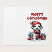 Mooie Hond Kerst Kaart (Buitenkant ongevouwen)
