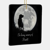 Mooie hond Memorial aangepaste naam Keramisch Ornament (Rechts)