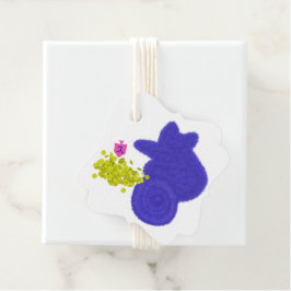 Mooie hond met dreidel en Hanukkah-geld Bedankjes Labels