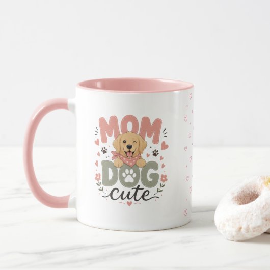 Mooie Hond Moeder Mok | Moederdag Geschenk (Met donut)