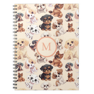 Mooie Hond Puppy Perzik Notitieboek