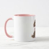 Mooie Hond Roze Strik Mok (Links)