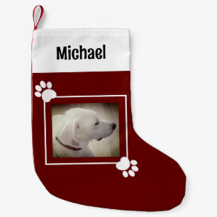 Mooie Hond Rustiek Donkerrood Single 1 Foto Kleine Kerstsok