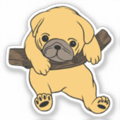 Mooie hond  sticker (Voorkant)