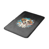 Mooie Hond Verfspatten Vector Kunst_1 Badmat (Gekanteld)