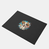 Mooie Hond Verfspatten Vector Kunst_1 Deurmat (Schuin)