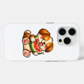 Mooie Hond Watermeloen Case-Mate iPhone Case (Achterkant (horizontaal))
