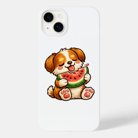 Mooie Hond Watermeloen Case-Mate iPhone Case (Achterkant)