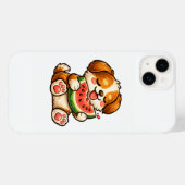 Mooie Hond Watermeloen Case-Mate iPhone Case (Achterkant (horizontaal))