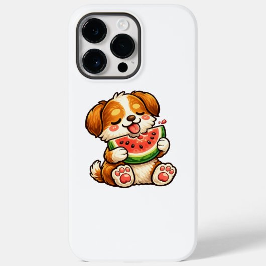 Mooie Hond Watermeloen Case-Mate iPhone Case (Achterkant)