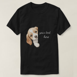 Mooie Hond Waterverf & Tekst op Maat T-shirt