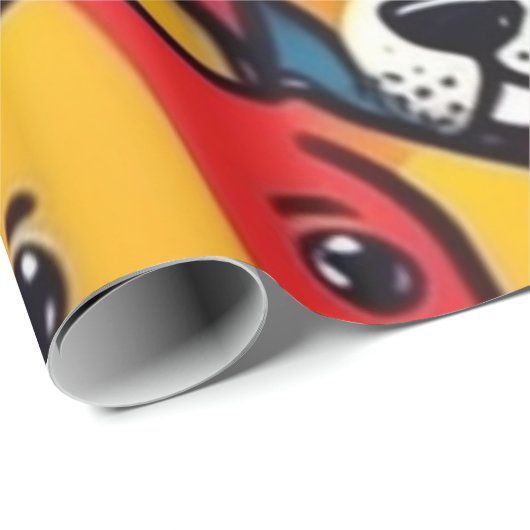 Mooie honden kleurrijke honden huisdier vibes Wrap Cadeaupapier (Rol Hoek)