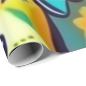 Mooie honden kleurrijke honden huisdier vibes Wrap Cadeaupapier (Rol Hoek)